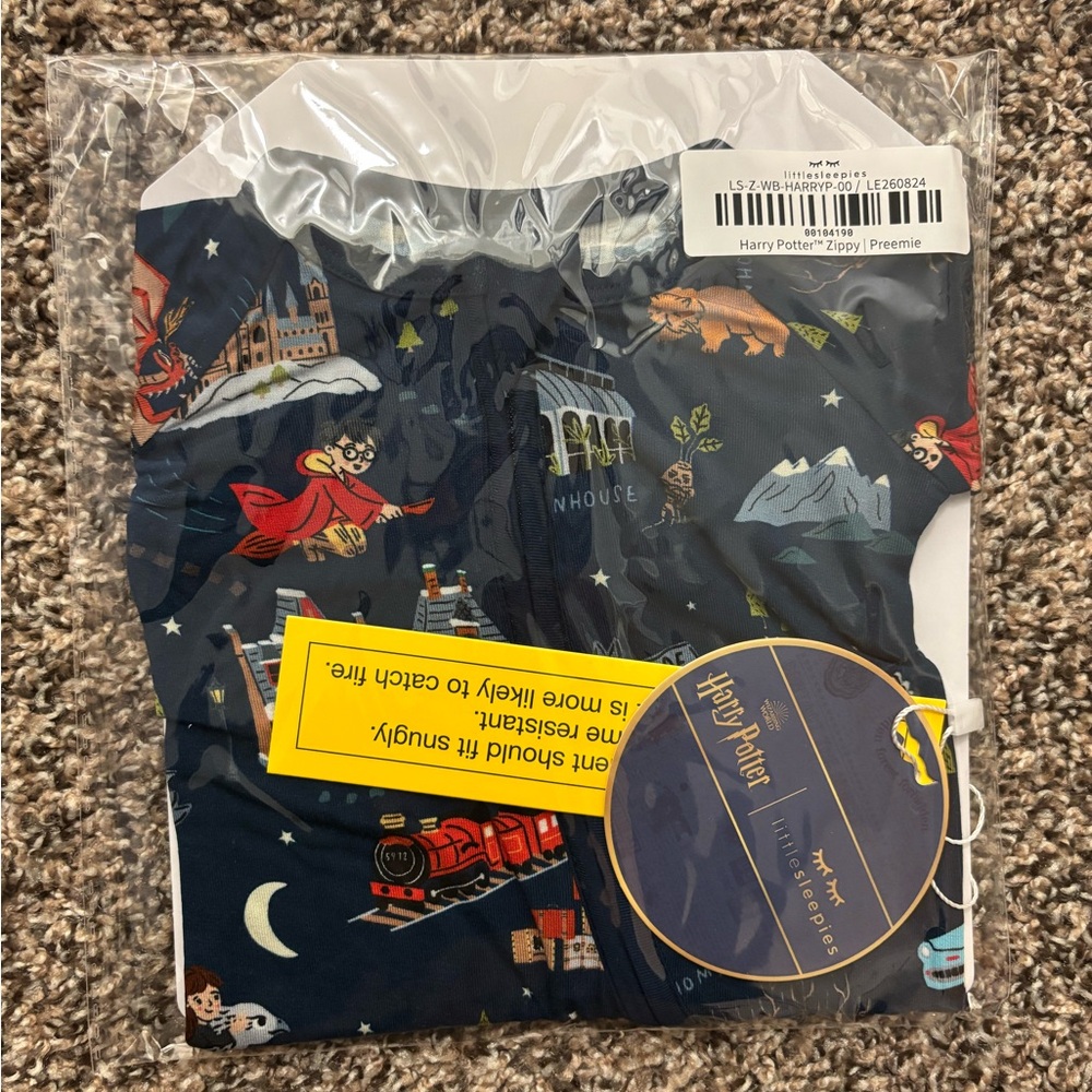 Little Sleepies Evening at Hogwarts zippy Preemie